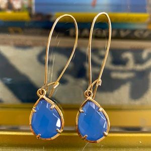 Kate Spade Long Drop Earrings in Blue